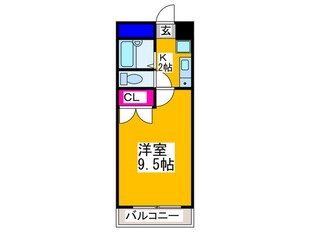 北長尾倶楽部の物件間取画像